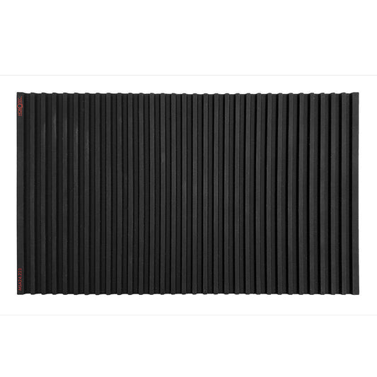 Horotec MSA24.223 black silicon bench mat with 32 anti-slip grooves for secure watch repairs.
