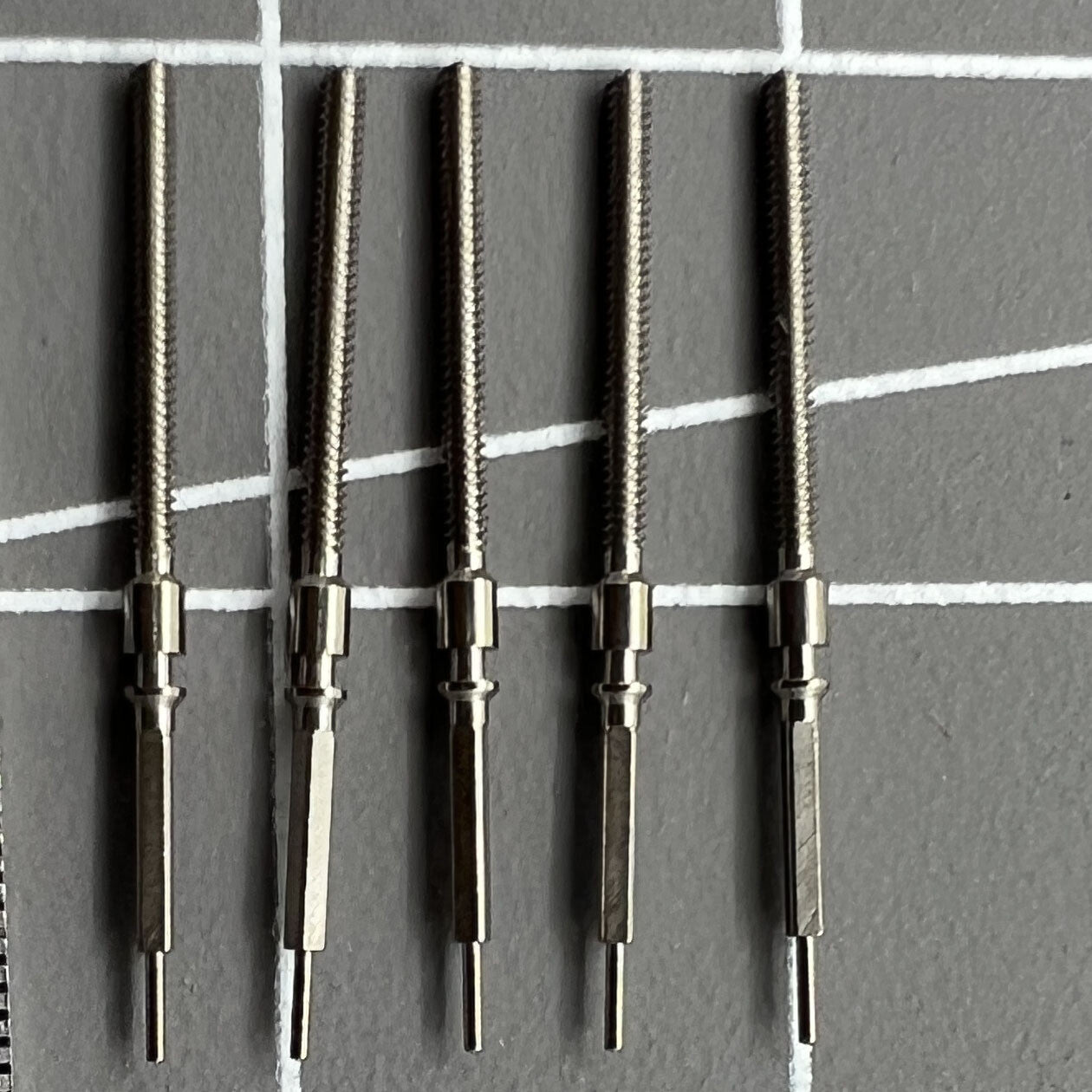 5 PIECES Watch Winding Stems Spare Parts Fit for ST2555 Movement