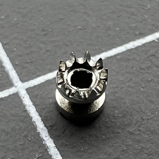 Replacement silver sliding pinion clutch for ST3600 ETA6497 watch movement precision parts.