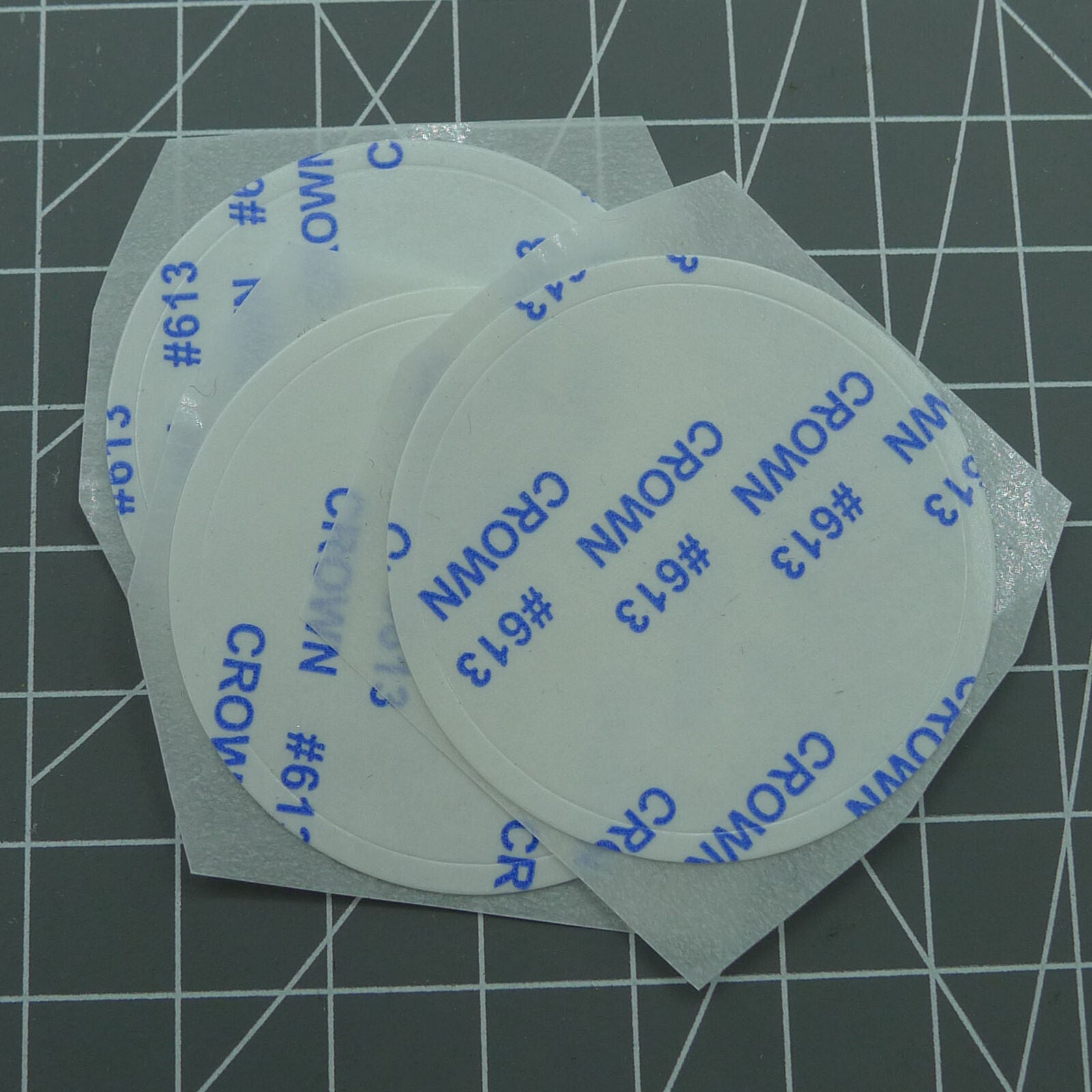 Set of 5 colorful 28mm-42mm watch bezel stickers for customizable watch accessories.