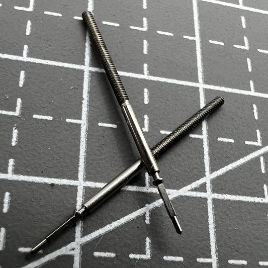 1. Watch winding stem compatible with Ronda 715 quartz movement for precise time adjustment.