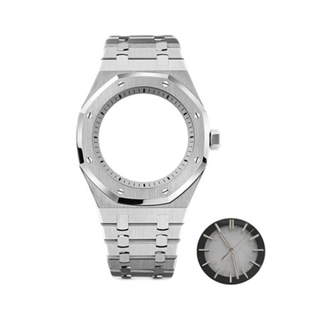 41MM Watch Case + Strap + Dial + Watch Hands for NH70 Modified Case