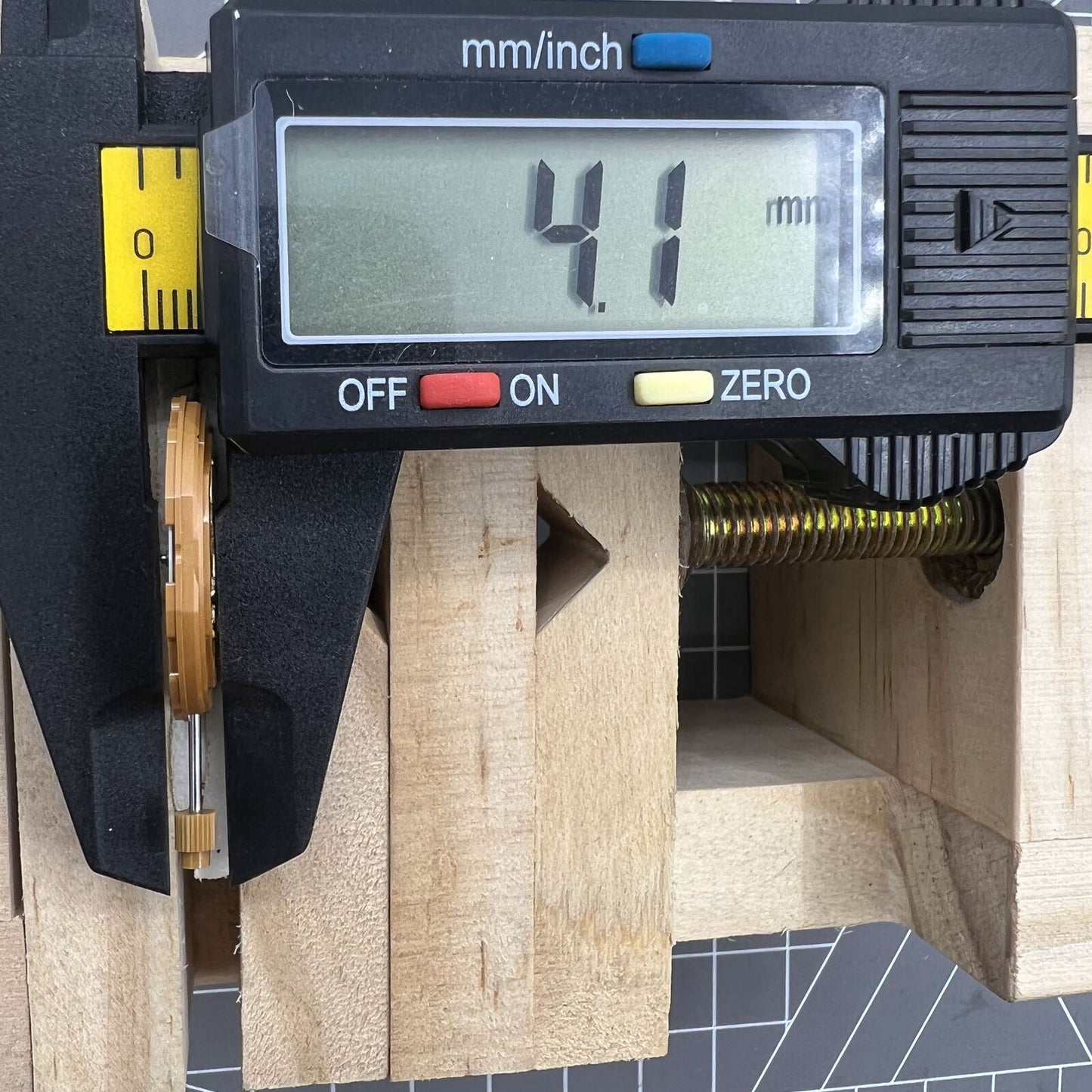 Miyota GM10 quartz watch movement with date window at 3 o'clock, precise Japan-made mechanism.