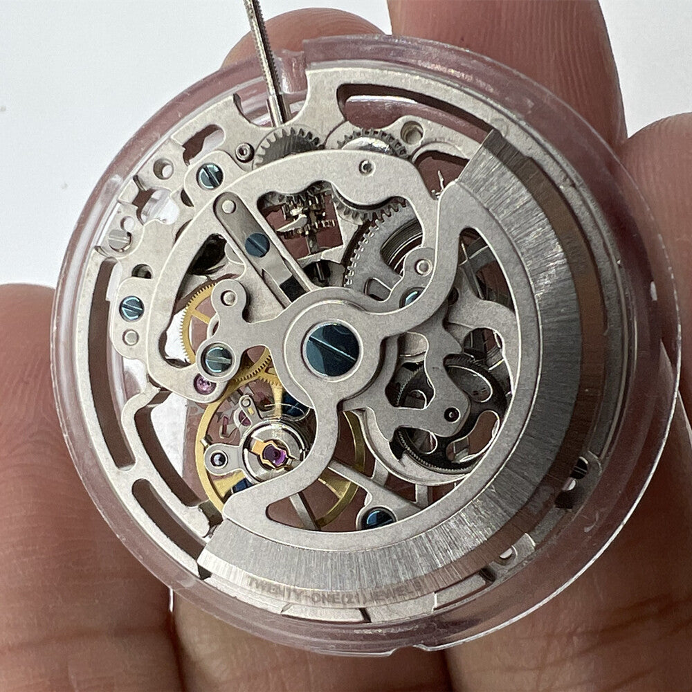 Montre squelette mécanique automatique Seagull TY2809 en argent fabriquée en Chine