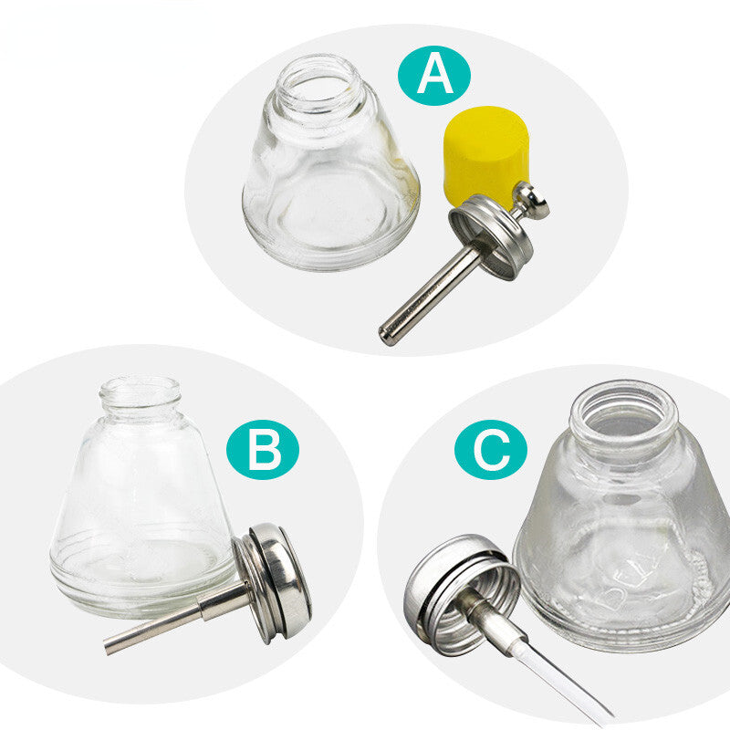 150ml Press-type Glass Alcohol Bottle Anti-static Watch Phone Repair Tool