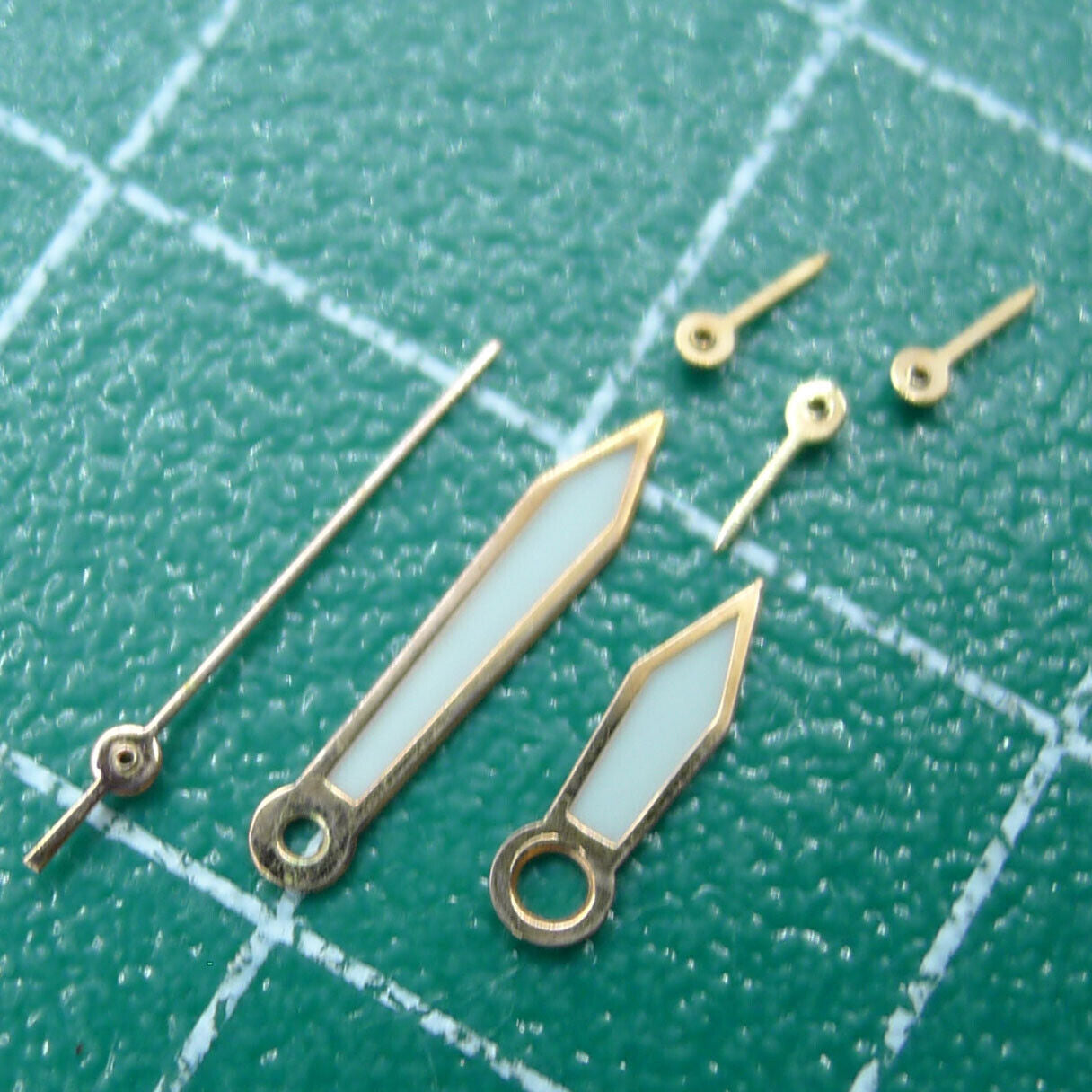 Set of 10 luminous 10mm watch hands for Miyota OS10 OS20 OS22 OS60 OS80, ideal for precise time repair and enhancement.