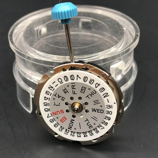 MIYOTA 6T51 watch movement with double calendar, original Japan parts for precise repair and replacement.