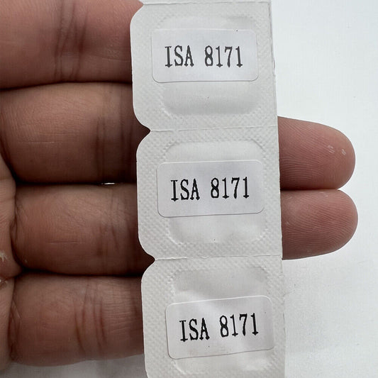 1. Set of 3 watch winding stems compatible with ISA 8172 movement, ideal for stem replacement.