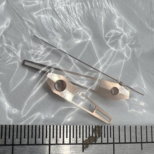 Green luminous rose gold watch hands set, compatible with Asian 8215/2813 and Miyota 8N24 movements.