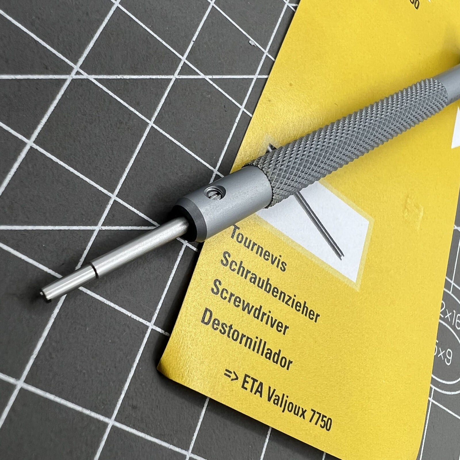 Bergeon 31081-EX-7750 precision screwdriver for adjusting ETA Valjoux 7750 watch movements with accuracy