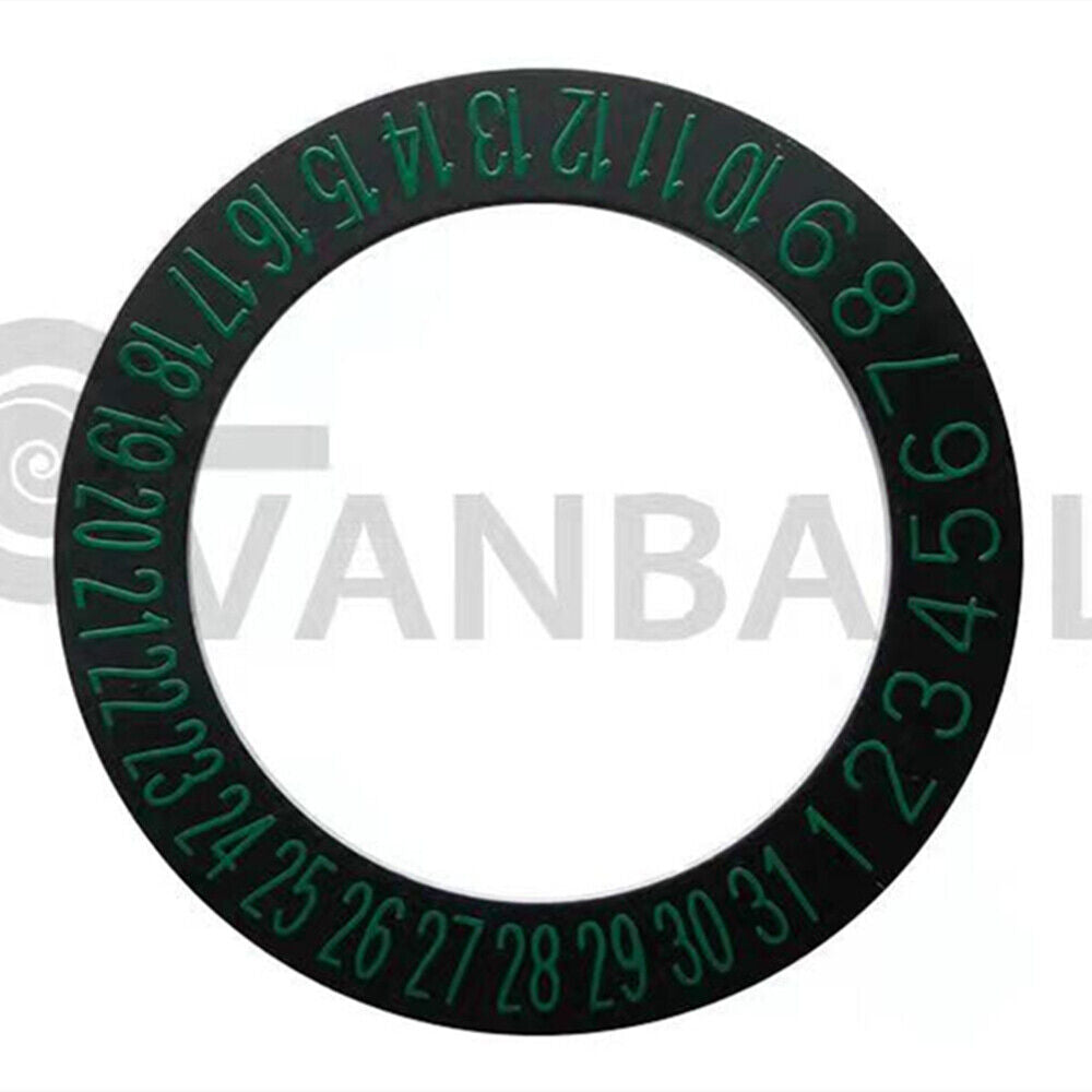 Green Font Date Disk Wheel Date Wheel Fit for Movement NH35 NH36 Date@6