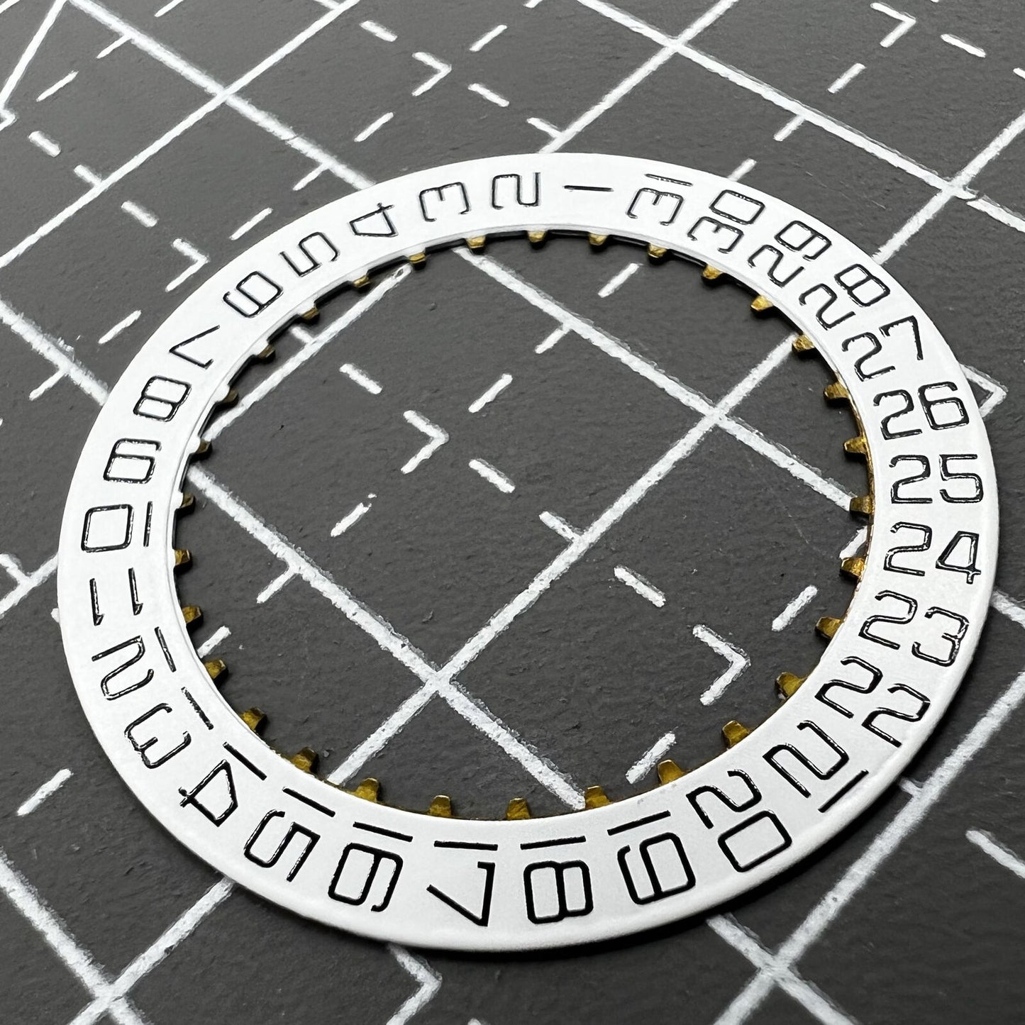Swiss White Date Disk Wheel Date Wheel for ETA2824 Movement Date 3 Square Font