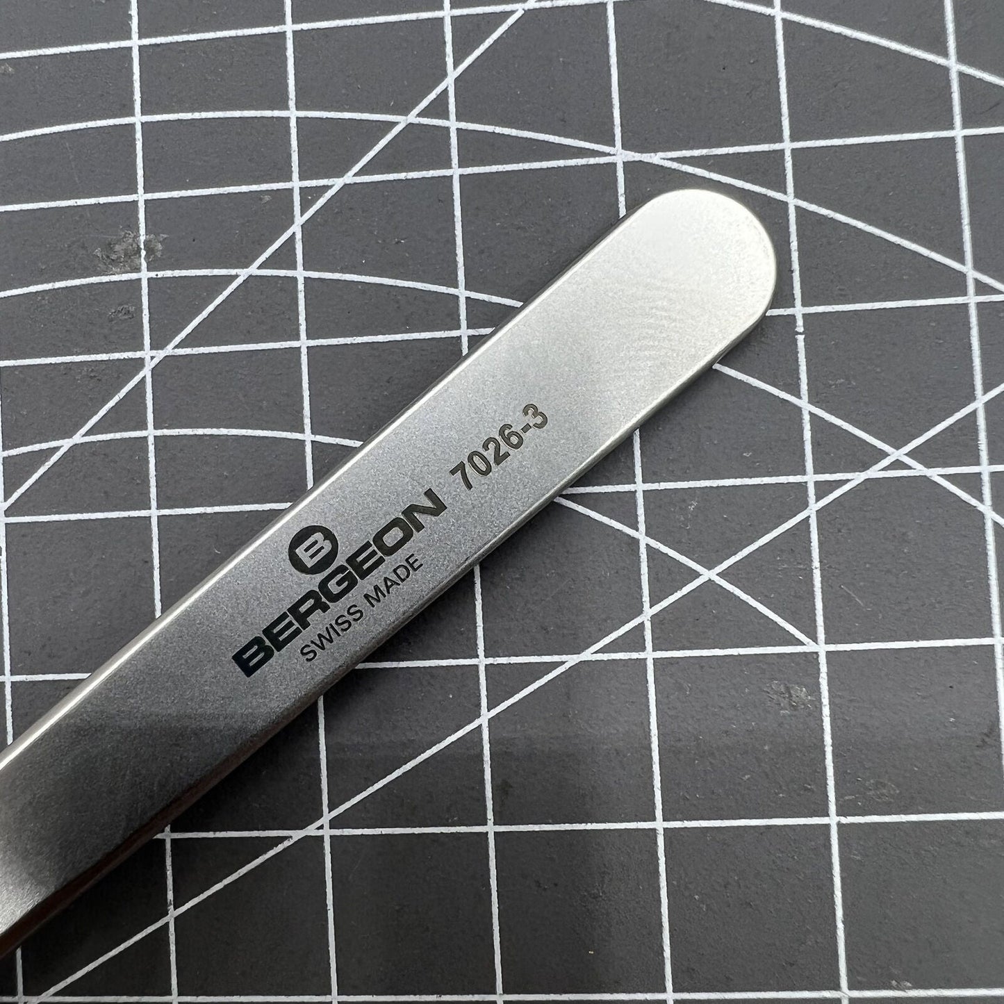 Bergeon 7026-3 7024-3 Ersatz-Pinzette mit feinen Spiralfedern, antimagnetisch