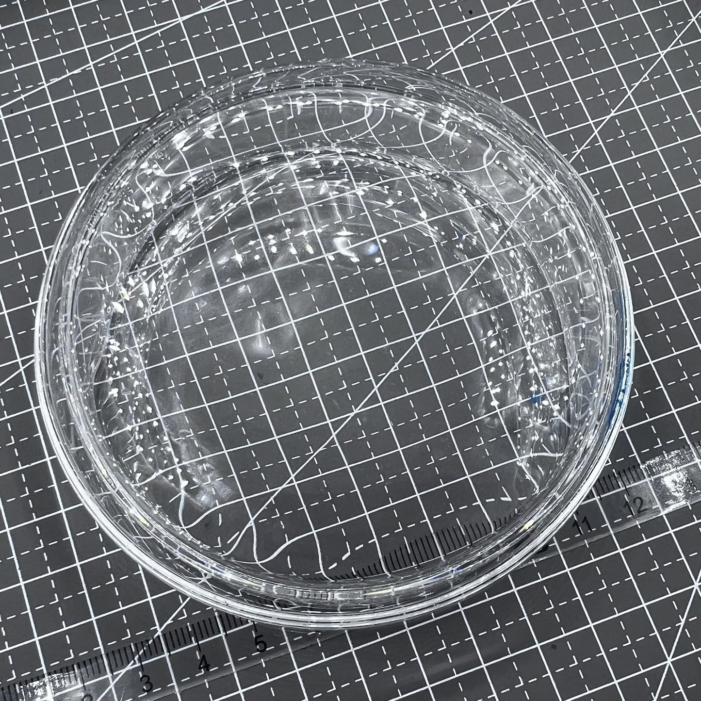 90mm Glass Watch Oil Benzine Cup with Anti-Leak Cover Tool
