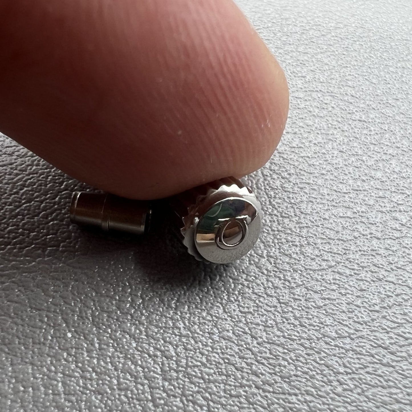 6.0mm Sivler Watch Crown with Tube for OMEGA Seamaster 300 Watch