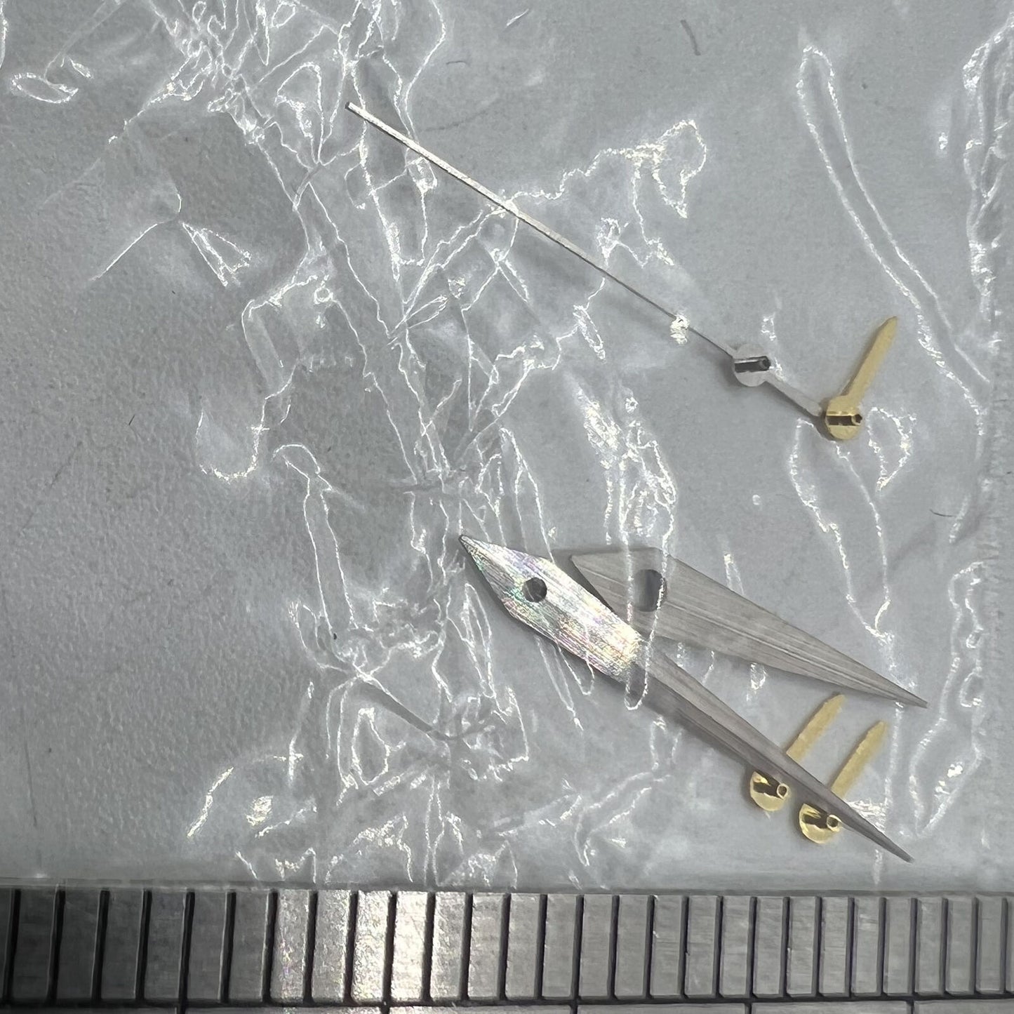 Aiguilles de montre 11,5 mm, finition argent mat, forme de flèche, pour VX3J, VX9J, VX7J, VX3N, VX9N