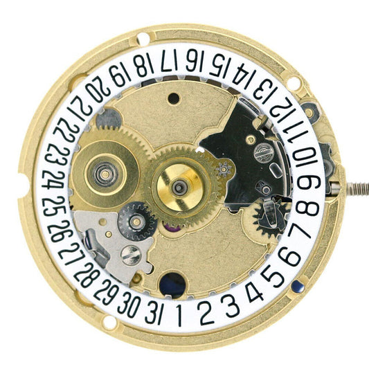 ETA 956.112 watch quartz movement with 3 hands and date display at 3 o'clock by ETA.