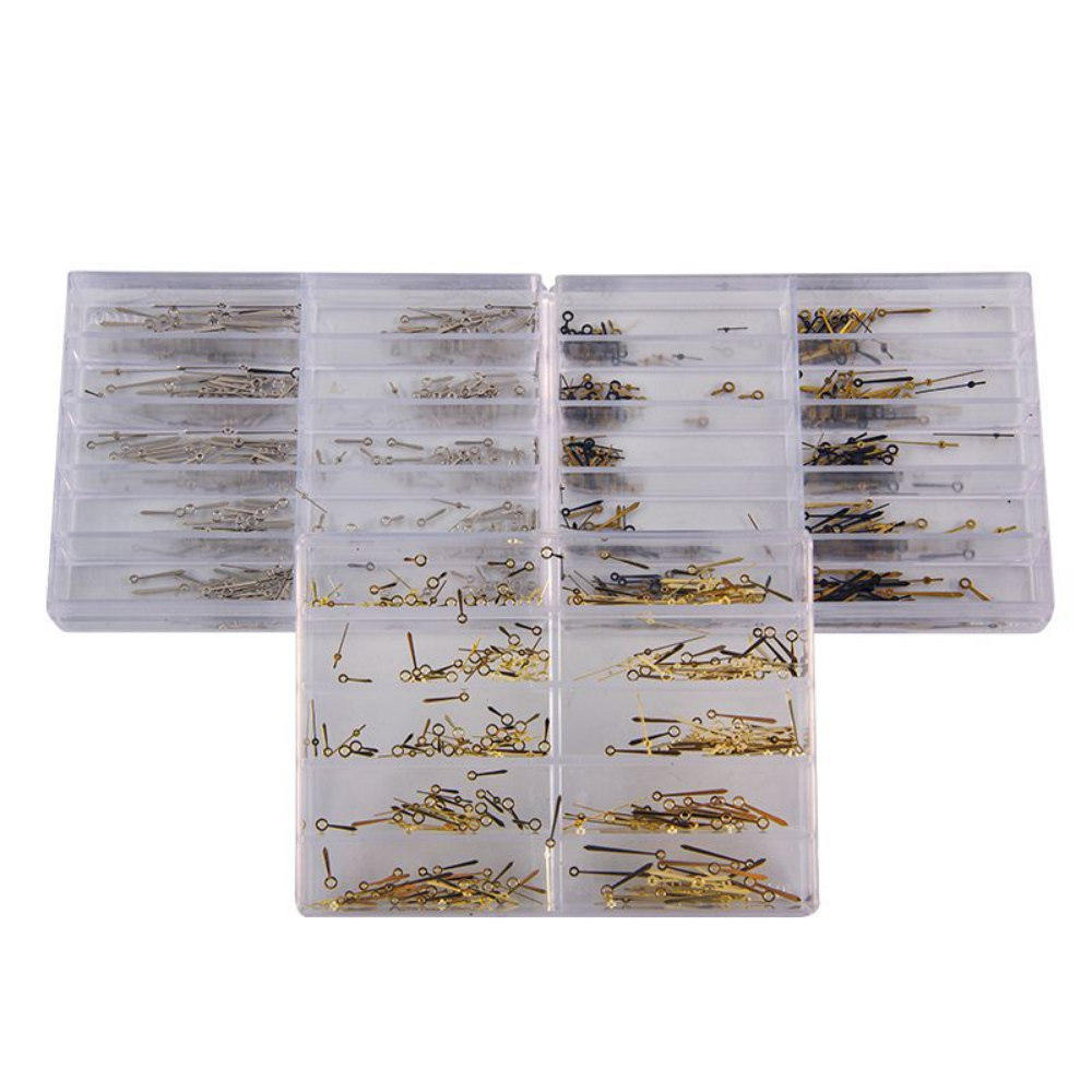 Quartz watch hands set for 2035 movement, including small, minute, and hour hands ? precise timekeeping.