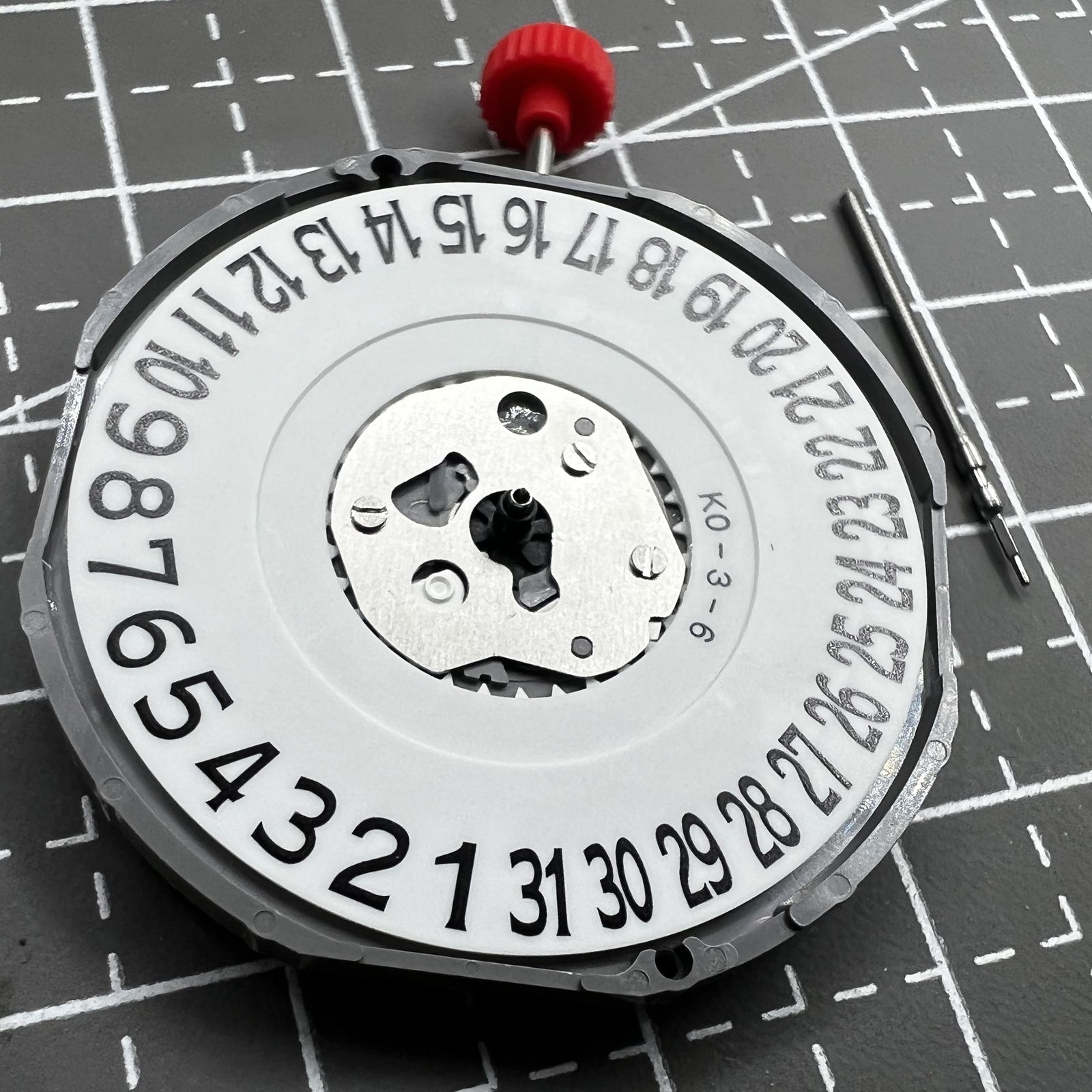 Miyota 2415 Quartz Movement with Date at 6 and Watch Stem for precise timekeeping