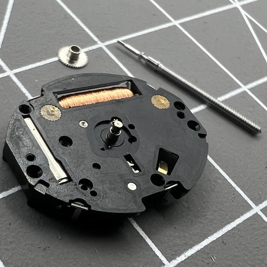 Japan Made Hattori Epson TMI VC10 quartz watch movement for precise timekeeping and durability.