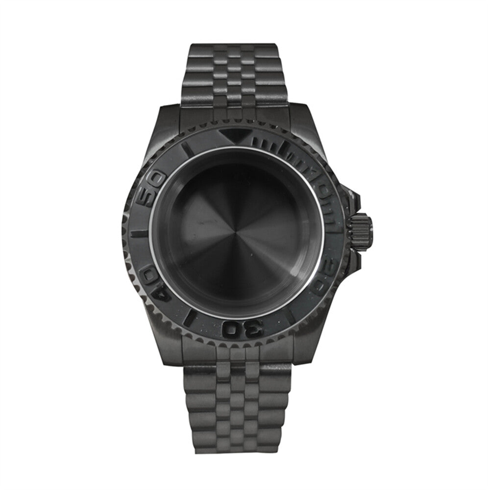 Boîtier de montre en verre saphir 40 mm pour mouvement NH35/NH36, boîtier modifié
