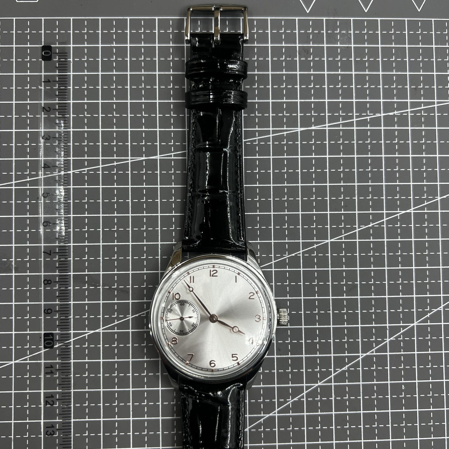 42mm Men Watch Seagull ST3600 Manual Chain Up Mechanical Movement