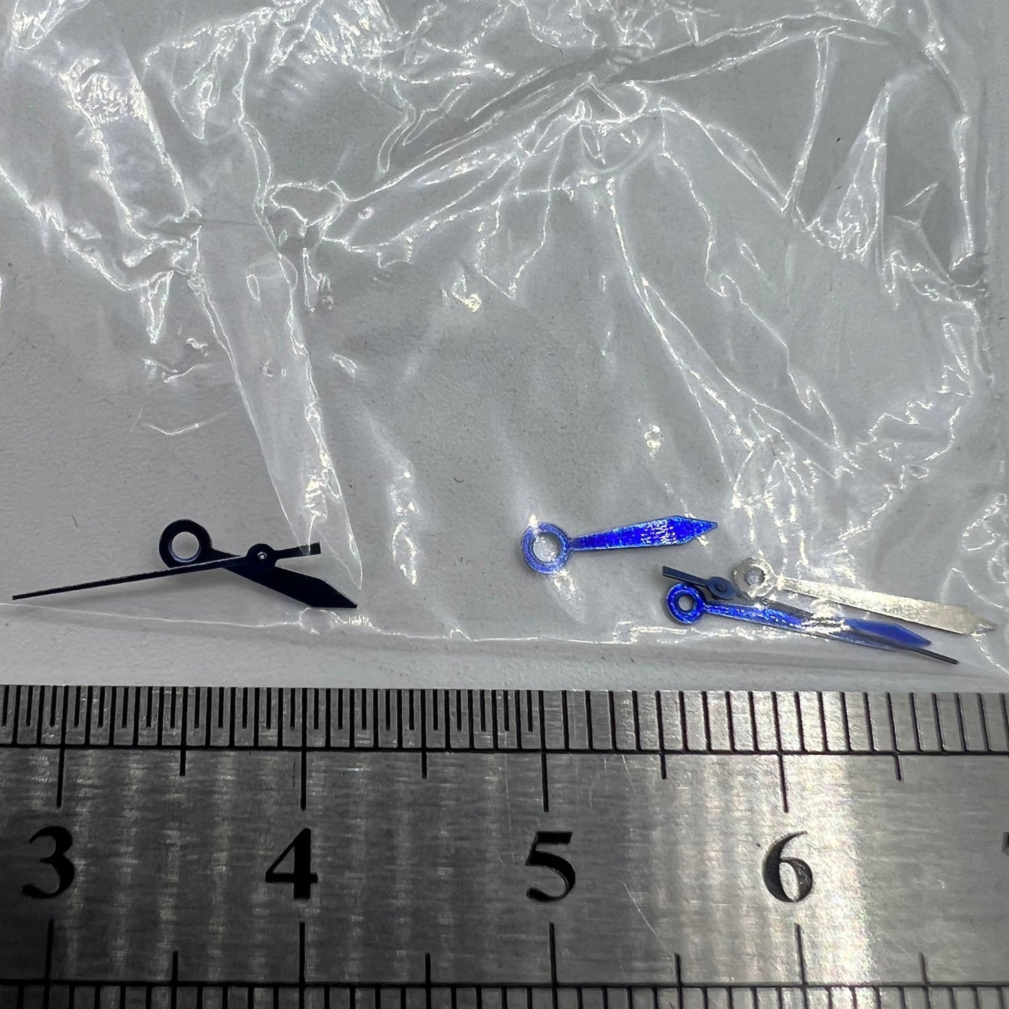 Aiguilles de montre bleues 11 mm en forme de flèche sans luminescence pour mouvement à quartz Miyota 2035 #11