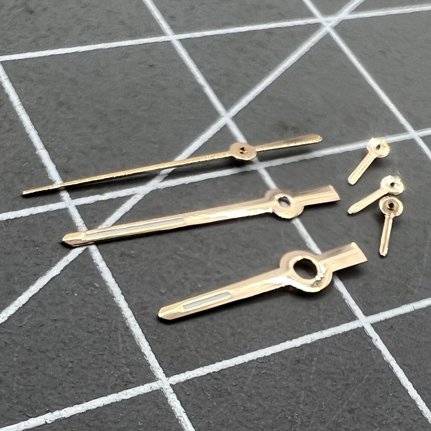 11mm Uhr Hände Rose Goldene Trim Grün Lume für VX3J VX9J VX7J VX3N VX9N VX42