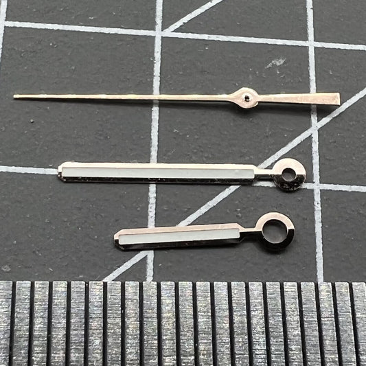 Green luminous rose gold-trimmed AP watch hands for NH35 NH36 SKX007 SBBN models, precision fit.