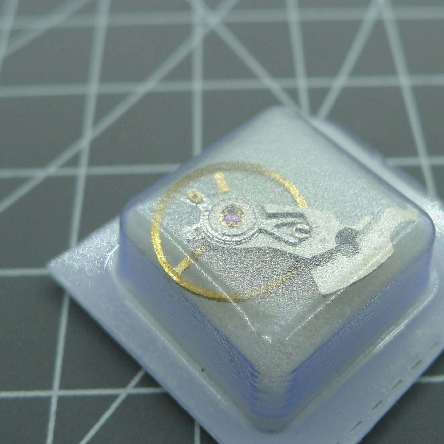 Watch balance wheel with splint for ETA C07.111 movement, precision component by Generic brand for accurate timekeeping.