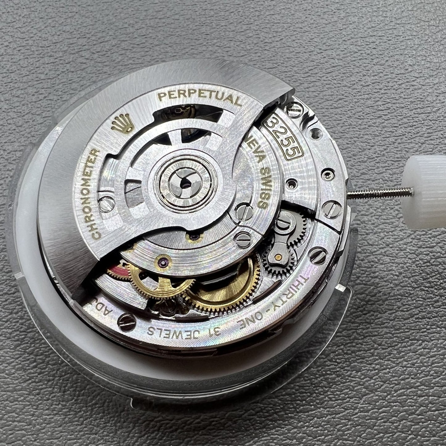 China Made Ref.3255 Automatic Mechanical Movement Narrow Disk Double Calendar