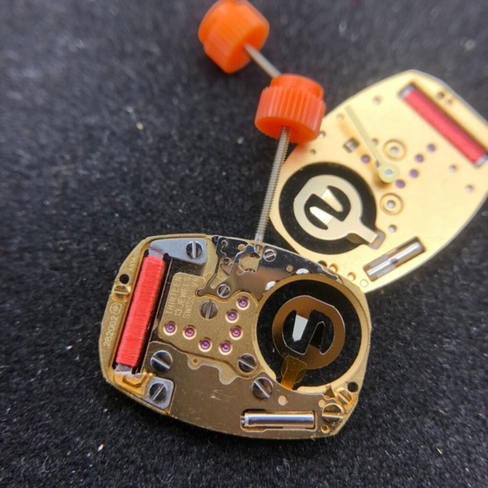 ETA 282.002 Swiss Made quartz watch movement with 2 hands, precision engineered for watch accessories.