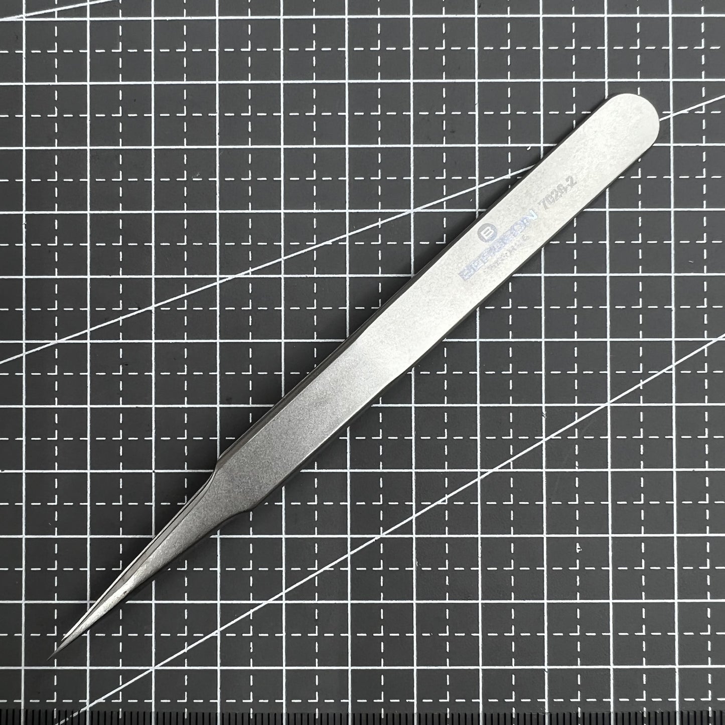 Swiss Bergeon 7026-2 Tweezer Antimagnetic Strong, Fine Point