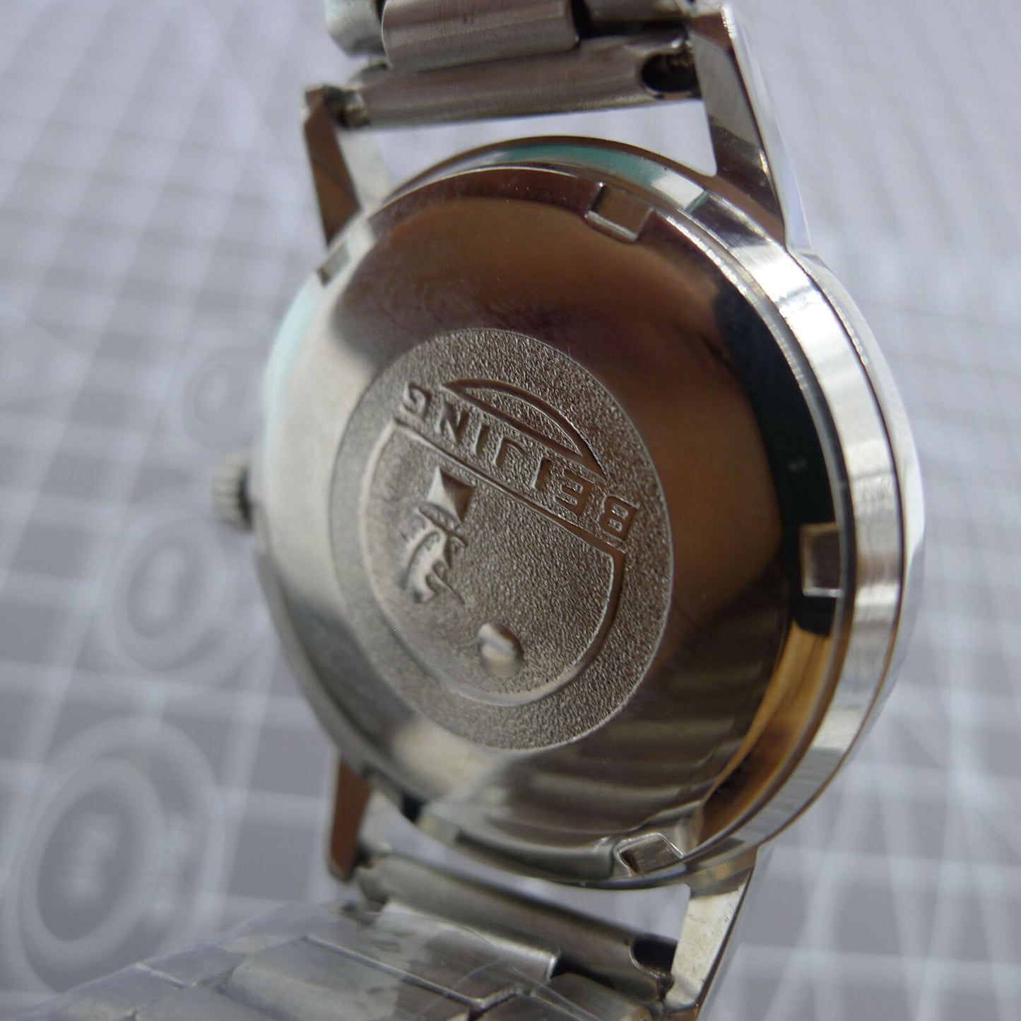 Beijing 36mm manual mechanical watch with silver case, nail-shaped markers, classic design by Beijing brand.
