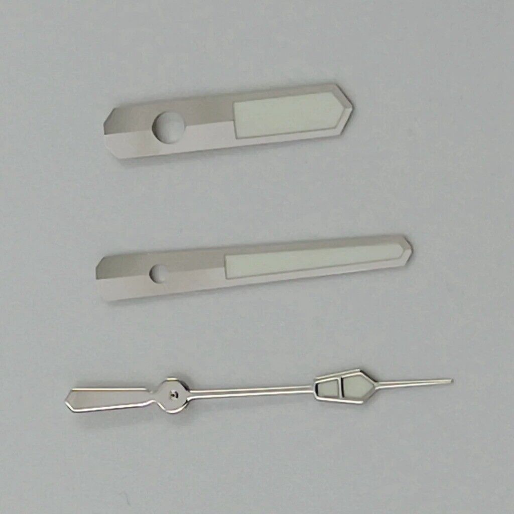 12,5 mm silberner Rand, grüne Leuchtzeiger für NH35 NH36 7S26 7S36 Uhrwerk