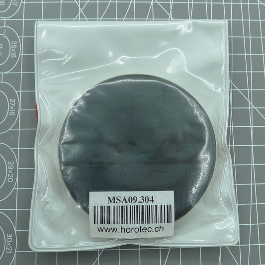 Horotec MSA09.304 watch case cushion with chromed metallic ring, 75mm diameter, 13mm height for secure watch repair.