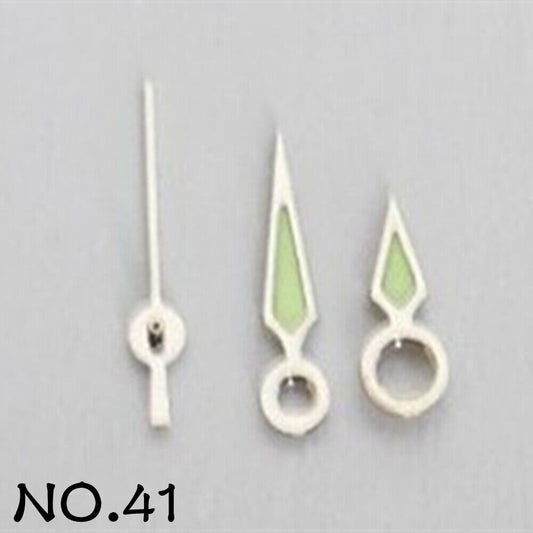 Set of luminous watch hands for Miyota 2035, enhancing visibility in low light, Brand NO.41.