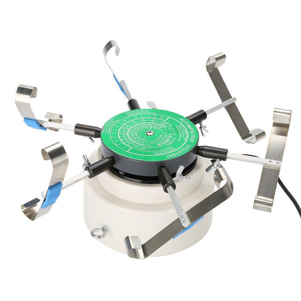 5803 220V automatic watch winder with 6 arms for efficient multi-watch testing and winding.