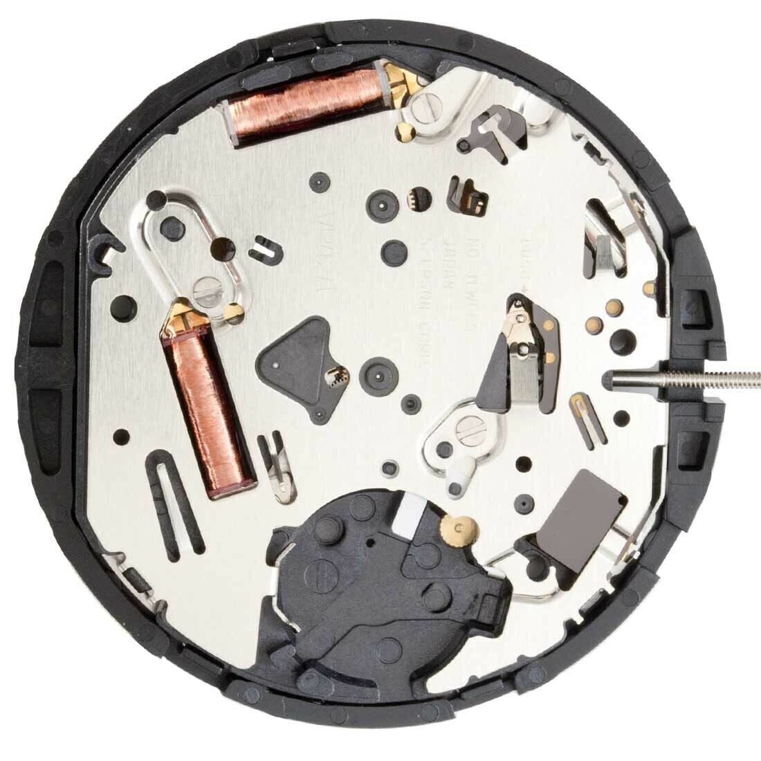 Hattori Epson TMI VR42A solar quartz watch movement, Japan-made for accurate timekeeping.