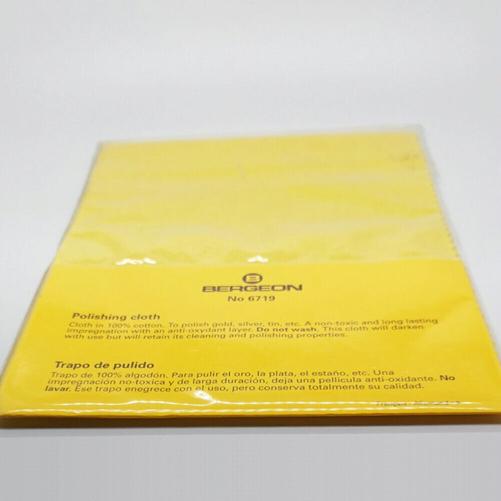 Bergeon 6719 Impregnated Pure Cotton Polishing Cloth Gold Silver