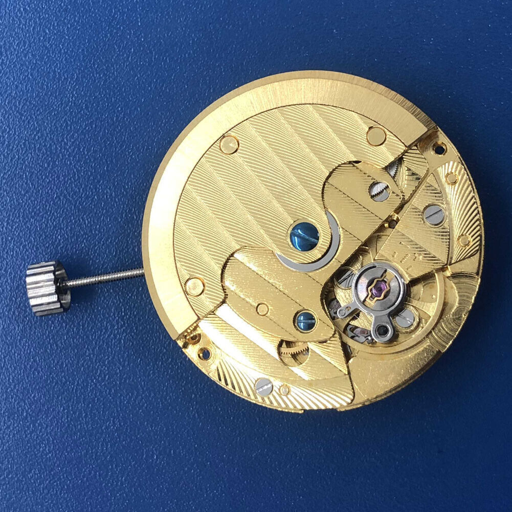 Mouvement mécanique automatique DG2813, 3 aiguilles, calendrier simple, évidé