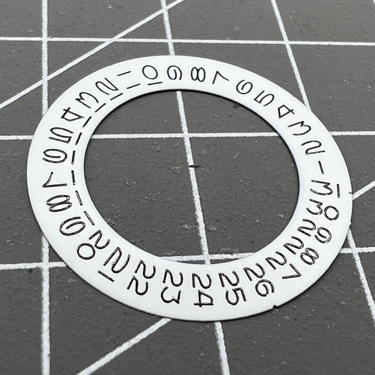 White date wheel overlay showing date at 3 o'clock for ETA 2824/2836 & Miyota 8215/8200 movements