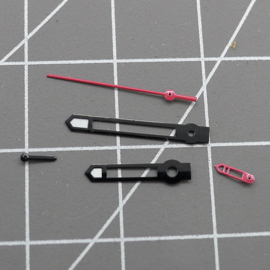 Black trim red second hand designed for Hattori Epson VD53 quartz watch movement.