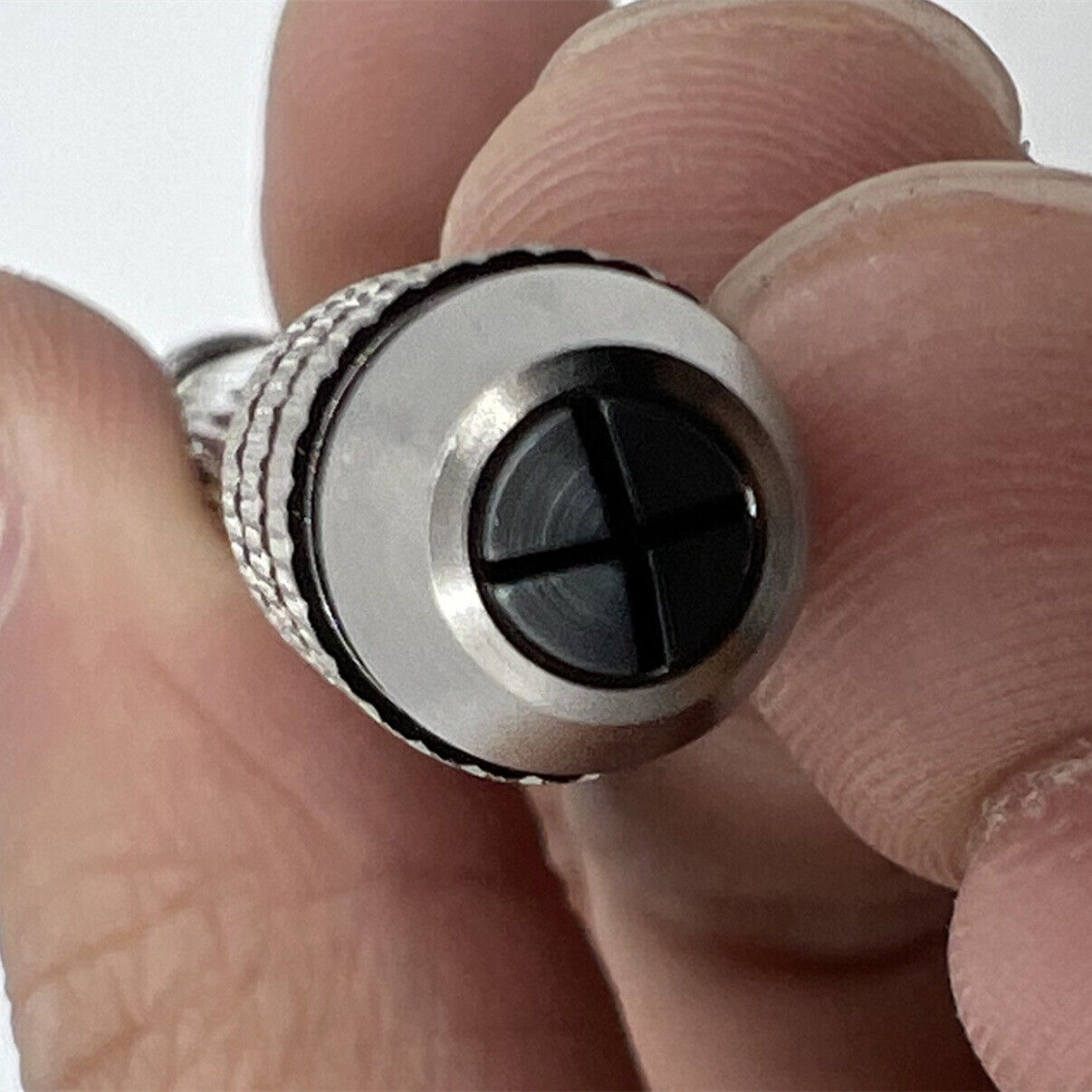 Horotec MSA02.012 double pin vise for watch repair, ergonomic design with precise grip for small components.