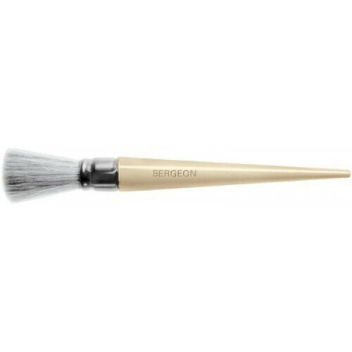 Bergeon 1307-02 Swiss watchmaker?s brush with soft white bristles for delicate watch cleaning.