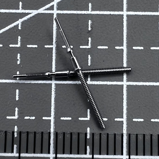 Set of 3 watch winding stems for ETA G10.212 movement, compatible replacement parts for precise repairs.