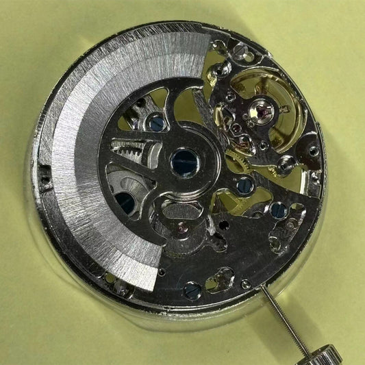 China-made hollow automatic mechanical watch part featuring moon phase at 12 o'clock, ideal for watch accessories.