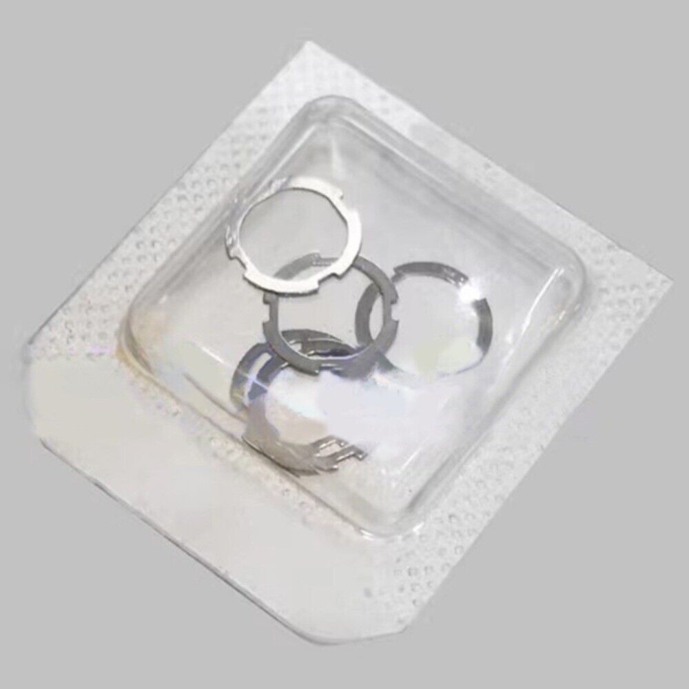 Ball bearing locking plate for Omega 1120 rotor weight, ensuring smooth oscillation in luxury watches.