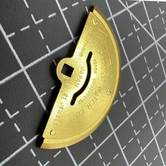 Rotor oscillating weight spare part compatible with Miyota 8200 movement, precision watch accessory.