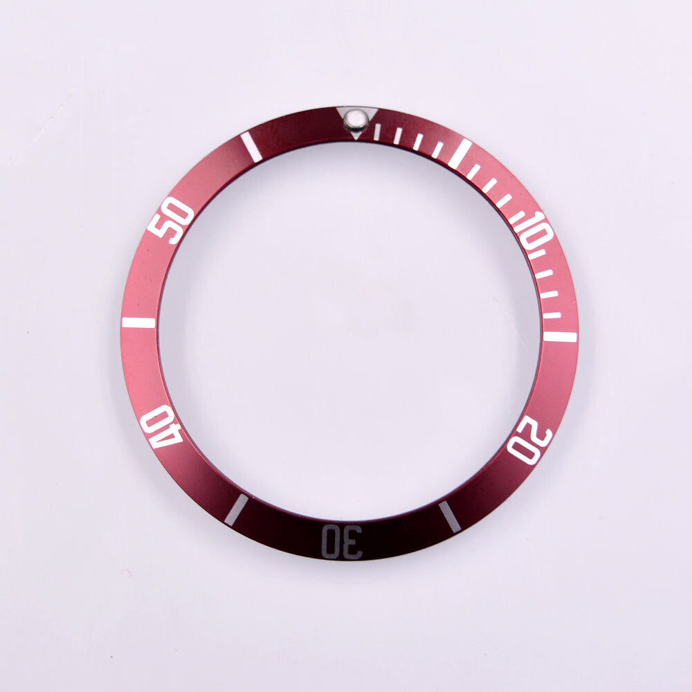 39,5 mm Aluminium-Lünetteneinsatz für Taucheruhren, passend für automatische SUB/GMT-Uhren